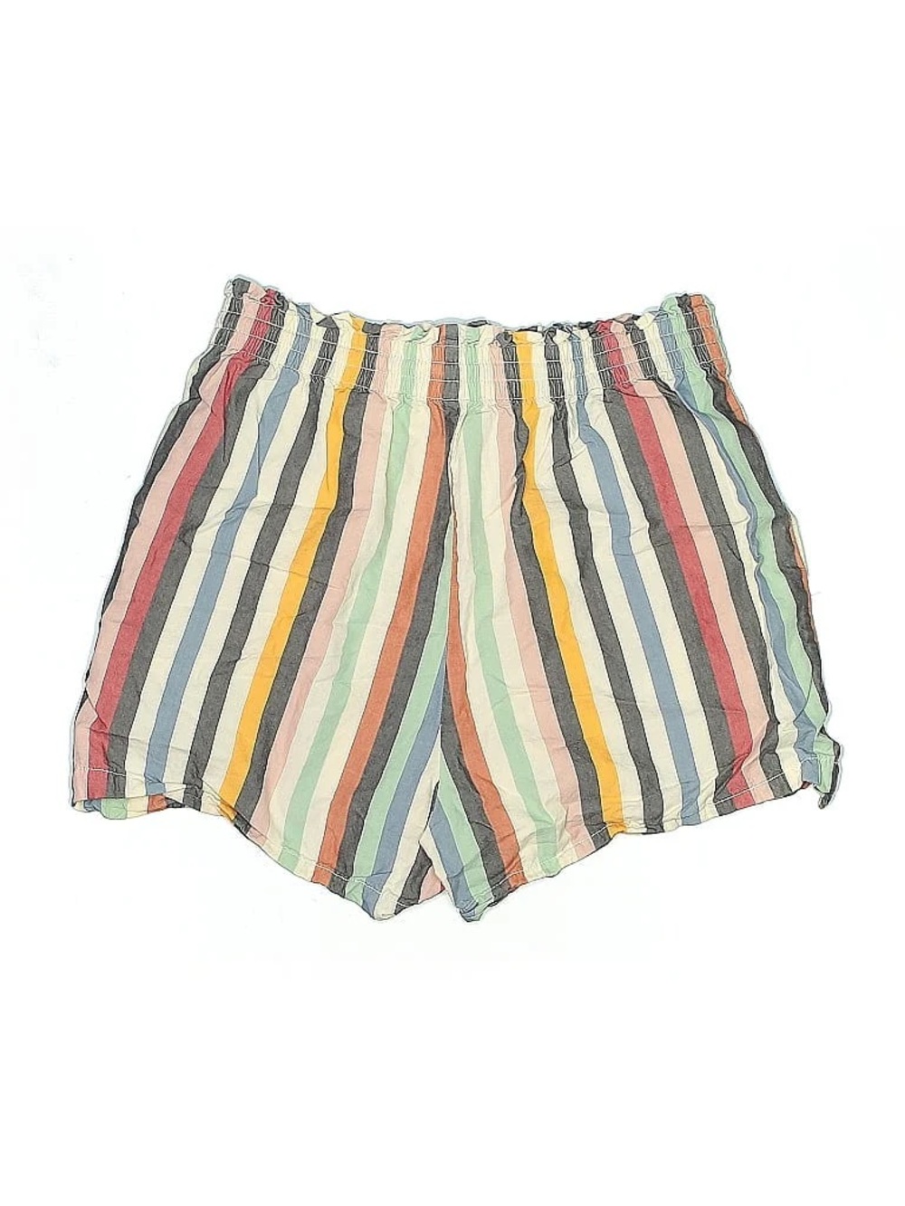 Madewell Drawstring Women’s Beach Shorts - Multi-Color Stripe - Picture 2 of 5